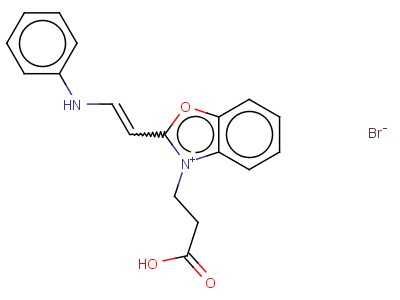 2-(2-Anilinovinyl)-3-(2-carboxyethyl)benzoxazolium bromide
