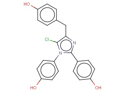 4,4'-(5-Chloro-4-(4-hydroxybenzyl)-1h-imidazole-1,2-diyl)diphenol