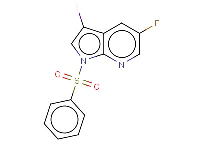 1-Benzenesulfonyl-5-fluoro-3-iodo-1h-pyrrolo[2,3-b]pyridine
