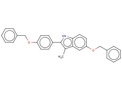 3-Methyl-5-(phenylmethoxy)-2-[4-(phenylmethoxy)phenyl]-1h-indole