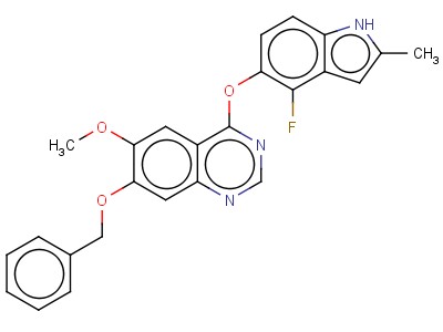 7-(Benzyloxy)-4-(4-fluoro-2-methyl-1h-indol-5-yloxy)-6-methoxyquinazoline