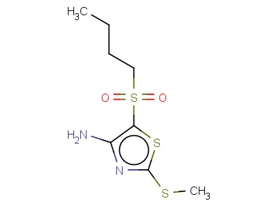 4-Amino-5-butylsulfonyl-2-methylthiothiazole