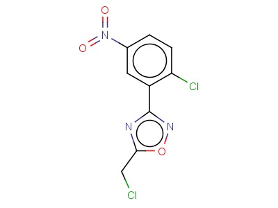5-Chloromethyl-3-(2-chloro-5-nitro-phenyl)-[1,2,4]oxadiazole
