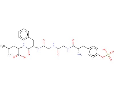 Leu-enkephalin (sulfated)