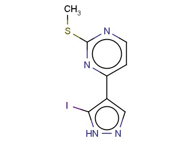 4-(5-Iodo-1h-pyrazol-4-yl)-2-(methylthio)pyrimidine