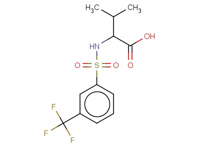 3-Methyl-2-(([3-(trifluoromethyl)phenyl]sulfonyl)amino)butanoic acid