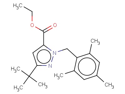Ethyl 3-tert-butyl-1-(2,4,6-trimethylbenzyl)-1h-pyrazole-5-carboxylate