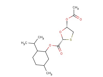 1,2,5-Menthyl-5(s)-acetoxy-[1,3]-oxathiolene-2-(r)-carboxylate