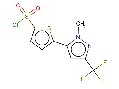 5-[1-methyl-3-(trifluoromethyl)pyrazol-5-yl]thiophene2-sulfonyl chloride