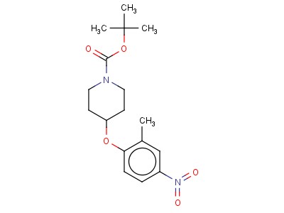 1N-boc 4-(2'-methyl-4'-nitrophenoxy) piperidine