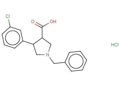 1-Benzyl-4-(3-chloro-phenyl)-pyrrolidine-3-carboxylic acid hydrochloride