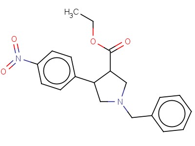 1-Benzyl-4-(4-nitro-phenyl)-pyrrolidine-3-carboxylic acid ethyl ester