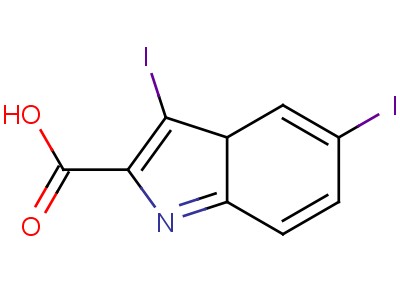3,5-Diiodo-3ah-indole-2-carboxylic acid