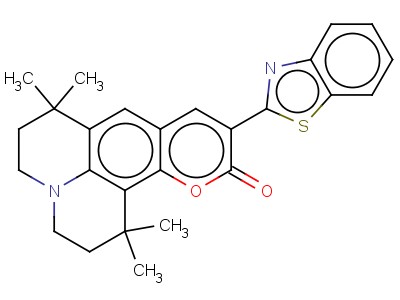 10-(2-Benzothiazolyl)-2,3,6,7-tetrahydro-1,1,7,7-tetramethyl-1h,5h,11h-(1)benzopyropyrano(6,7-8-i,j)quinolizin-11-one