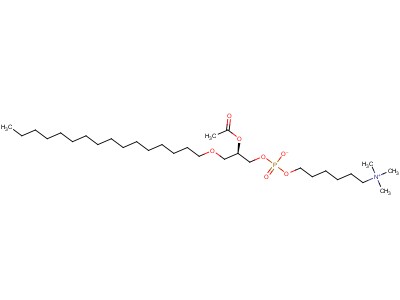 1-O-hexadecyl-2-acetyl-sn-glycero-3-phospho-(n,n,n-trimethyl)-hexanolamine
