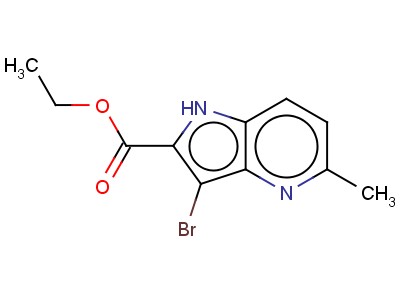 3-BROMO-5-METHYL-4-AZAINDOLE-2-CARBOXYLIC ACID ETHYL ESTER