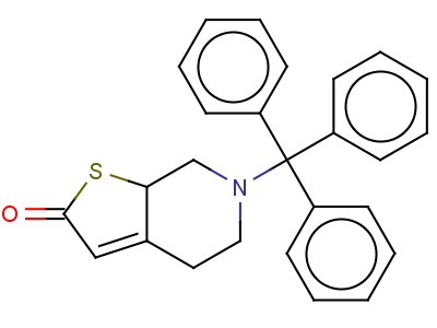 THIENO[2,3-C]PYRIDIN-2(4H)-ONE, 5,6,7,7A-TETRAHYDRO-6-(TRIPHENYLMETHYL)-