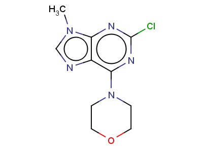 9H-PURINE, 2-CHLORO-9-METHYL-6-(4-MORPHOLINYL)-