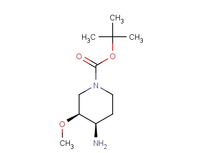 1-PIPERIDINECARBOXYLIC ACID, 4-AMINO-3-METHOXY-, 1,1-DIMETHYLETHYL ESTER, (3S,4R)-