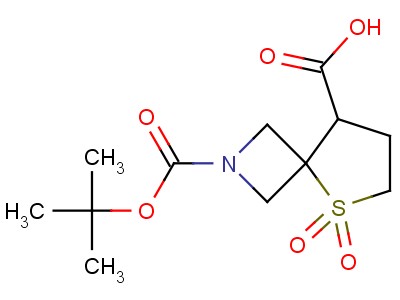 2-(TERT-BUTOXYCARBONYL)-5-THIA-2-AZASPIRO[3.4]OCTANE-8-CARBOXYLIC ACID 5,5-DIOXIDE