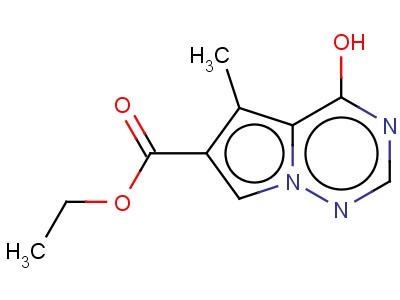 ETHYL 4-HYDROXY-5-METHYLPYRROLO[2,1-F][1,2,4]TRIAZINE-6-CARBOXYLATE