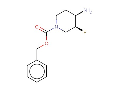 benzyl (3S,4S)-4-amino-3-fluoropiperidine-1-  carboxylate