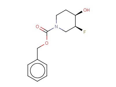 benzyl (3S,4R)-3-fluoro-4-hydroxypiperidine-1-  carboxylate