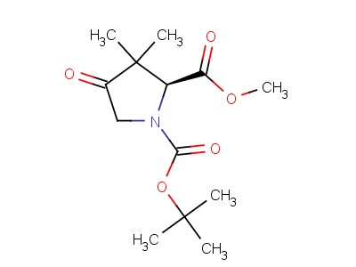 (S)-1-tert-butyl 2-methyl 3,3-dimethyl-4-oxopyrrolidine-1,2-dicarboxylate