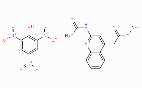 4-Quinolineacetic acid, 2-acetamido-, methyl ester, monopicrate